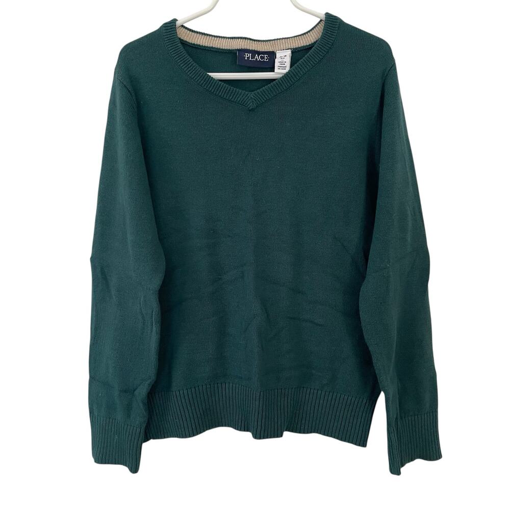 The‎ Children's Place Green V-Neck Sweater Boys Size 5/6